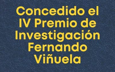 Concedido el IV Premio de Investigación Fernando Viñuela